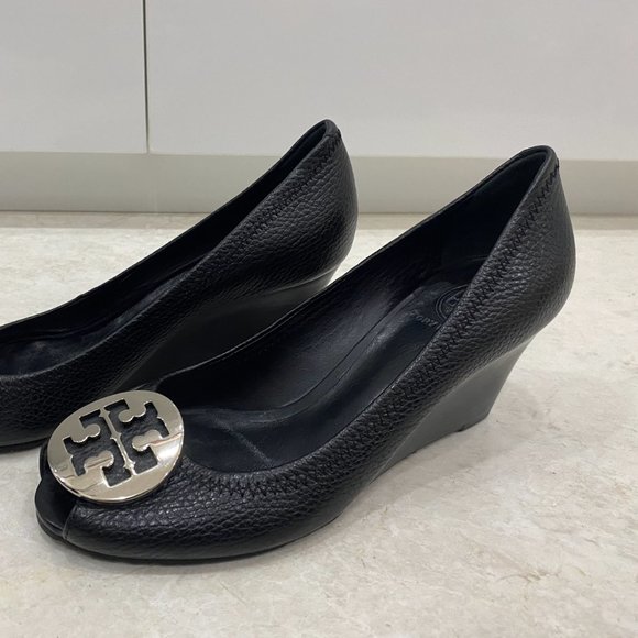 Tory Burch - 'Sally 2' Peep Toe Wedge Pump - Picture 2 of 3